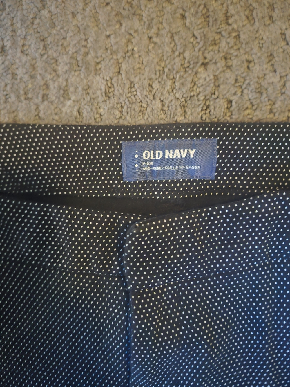 Old Navy Blue Polka Dot Capris